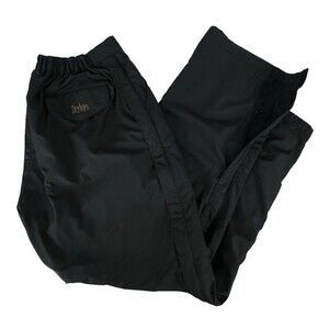 FootJoy DryJoys Mens Large Rain Weather Pant Golf Pull On Black Polyester ISSUES